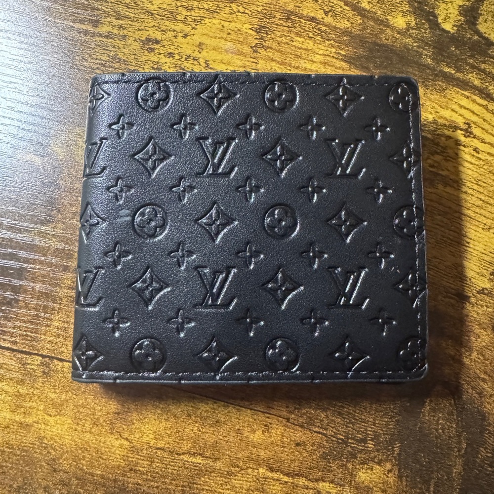 Louis Vuitton Black Embossed Wallet
